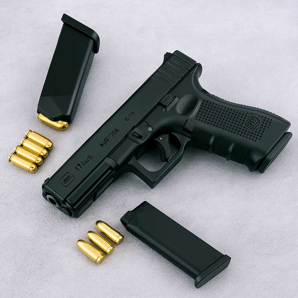 Glock G17 Metal Toy Gun Model Removable Shell Ejection Alloy Pistol